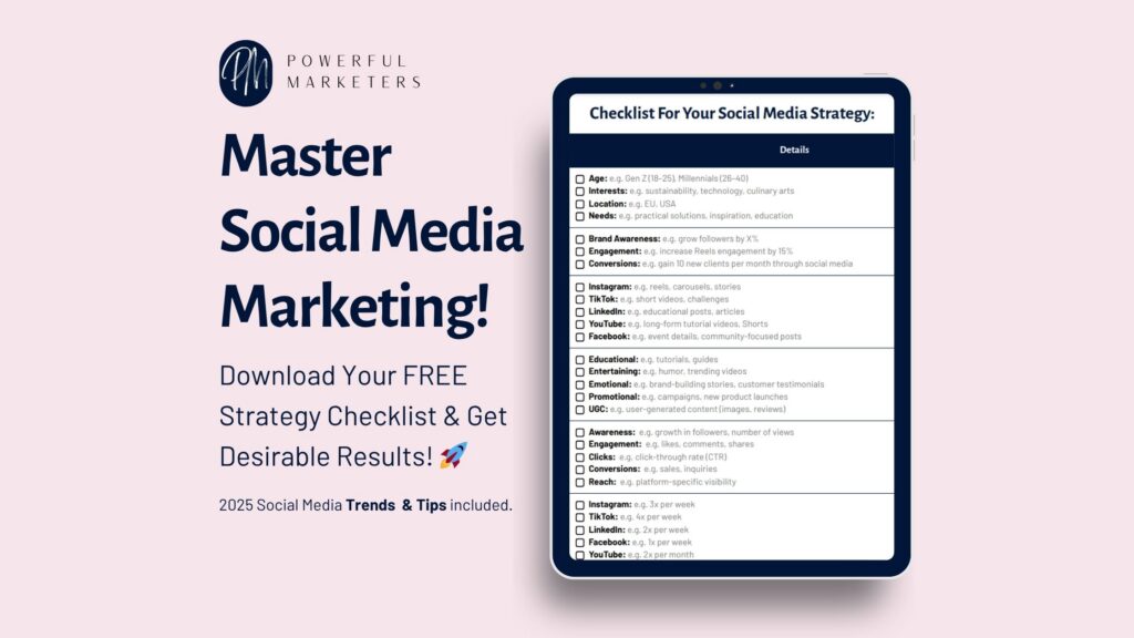 social media checklist